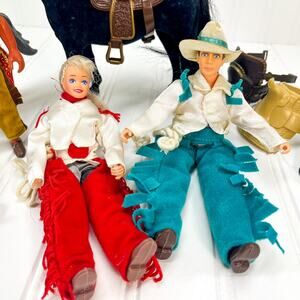 Rare Retired Breyer #7002 Horse and Rider Set Ponies Saddle Male and Female Doll